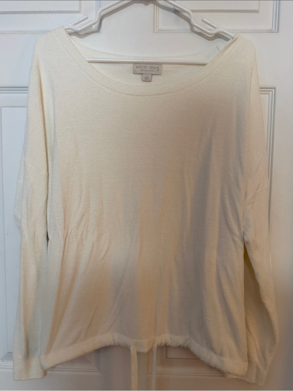 Barefoot Dreams Lightweight Drawstring Sweater Top. Size Large
